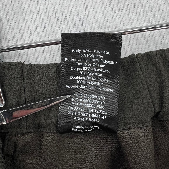 ARITZIA BABATON Dexter Pants Womens Medium Green High rise Pull On Triacetate - Picture 10 of 16